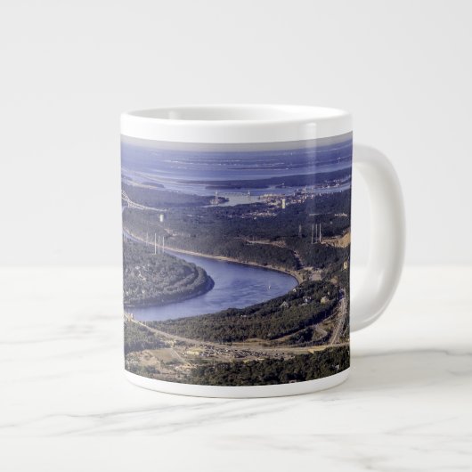 Cape- Codkanal-Tunnel-bohrwagenTasse Jumbo-Tasse (Vorderseite Rechts)