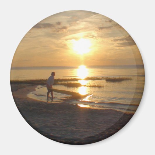 Cape- Codozean-Strand-Sonnenuntergang-Foto-Magnet Magnet (Vorne)