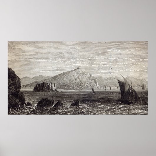 Cape Colonna, mit Ruinen des Tempels von Poster (Vorne)