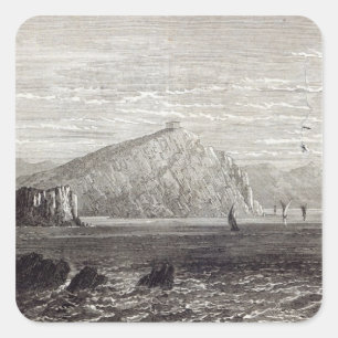 Cape Colonna, mit Ruinen des Tempels von Quadratischer Aufkleber