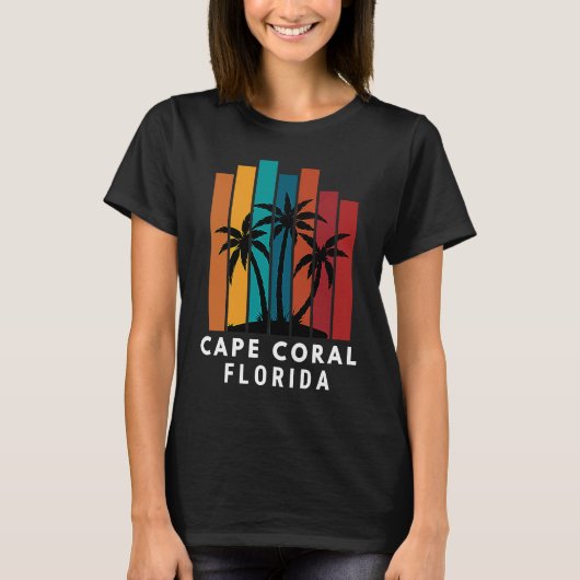 Cape Coral Florida Family Vacation Beach Tropical T-Shirt (Vorderseite)