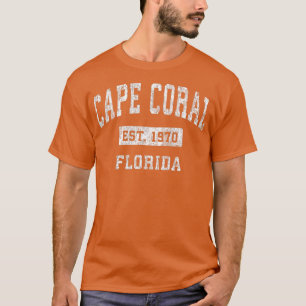 Cape Coral Florida FL Vintag etablierte Sport D T-Shirt
