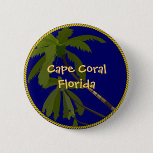 Cape Coral Florida Palme Button/Laptop Button