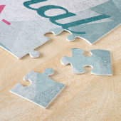 Cape Coral Florida Pink Flamingo Retro Puzzle (Seite)