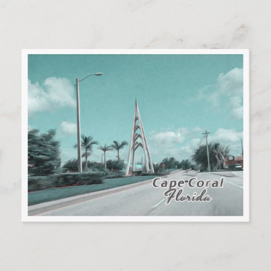 CAPE CORAL FLORIDA POSTKARTE (Vorderseite)