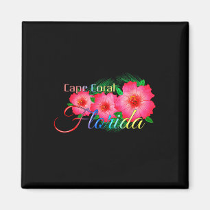 Cape Coral Florida Tropische Blume Familie Vacatio Magnet