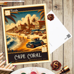 Cape Coral, Florida Vintage Ansichtskarte Postkarte
