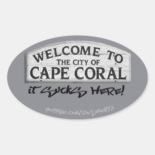 Cape Coral Ist zum Kotzen Sticker (Vorderseite)