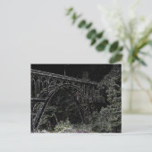 Cape Creek Bridge, Oregon Art Postkarte (Stehend Vorderseite)