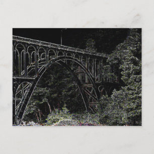 Cape Creek Bridge, Oregon Art Postkarte