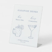 CAPE CSB Küste Blaue Hochzeit Signature Drinks Sockelschild (Vorderseite)
