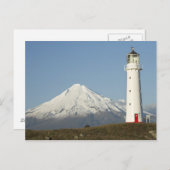 Cape Egmont Lighthouse und Mt Taranaki / Mt Postkarte (Vorne/Hinten)