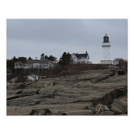 Cape Elizabeth Lighthouse Fotodruck (Vorne)