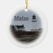 Cape Elizabeth Lighthouse Keramikornament (Vorne)