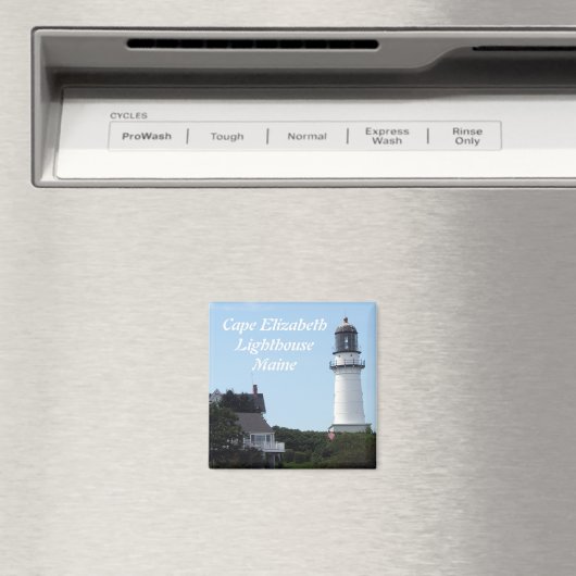Cape Elizabeth Lighthouse Magnet (In Situ (Geschirrspüler))