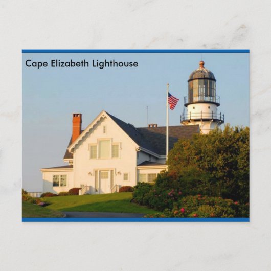 Cape Elizabeth Lighthouse Postkarte (Vorderseite)