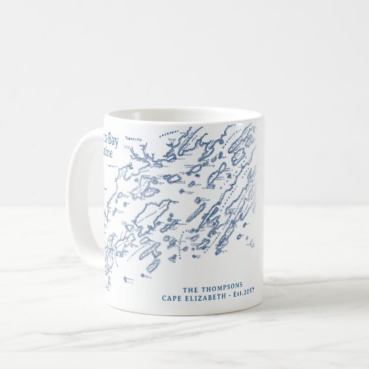 Cape Elizabeth Maine Gift Kaffeetasse (Vorderseite Links)