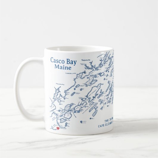 Cape Elizabeth Maine Gift Kaffeetasse (Links)