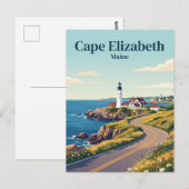 Cape Elizabeth USA Postkarte (Vorne/Hinten)