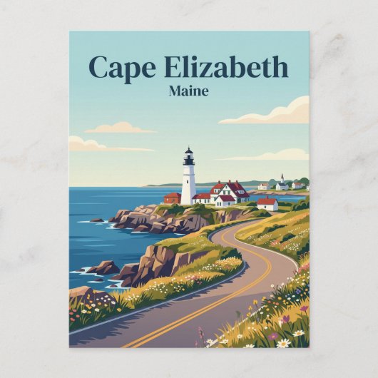 Cape Elizabeth USA Postkarte (Vorderseite)