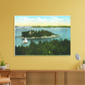 Cape Elizabeth View von zwei Leuchttürmen Leinwanddruck (Insitu (Wohnzimmer))