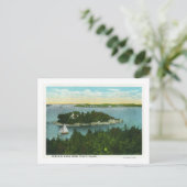 Cape Elizabeth View von zwei Leuchttürmen Postkarte (Stehend Vorderseite)