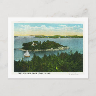 Cape Elizabeth View von zwei Leuchttürmen Postkarte