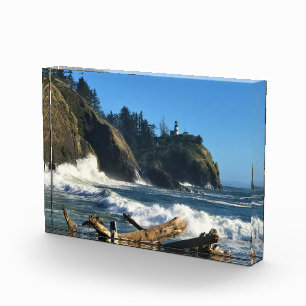 Cape Enttäuschung Lighthouse, Washington Fotoblock