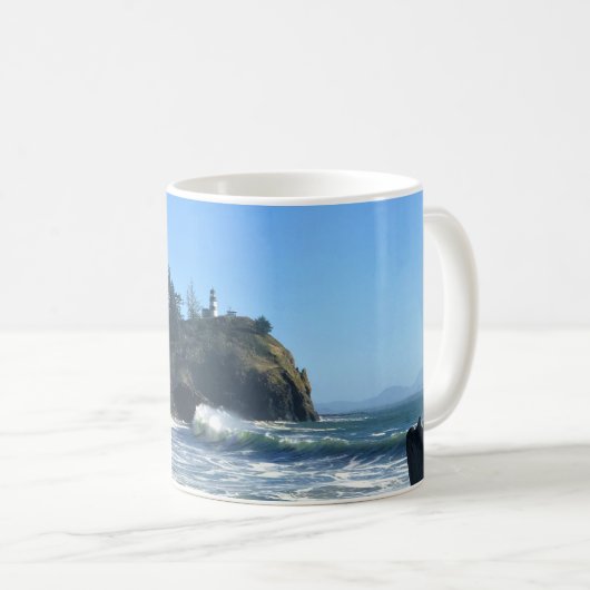 Cape Enttäuschung Lighthouse, Washington Kaffeetasse (VorderseiteRechts)