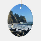 Cape Enttäuschung Lighthouse, Washington Keramik Ornament (Rechts)