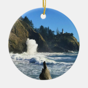 Cape Enttäuschung Lighthouse, Washington Keramik Ornament