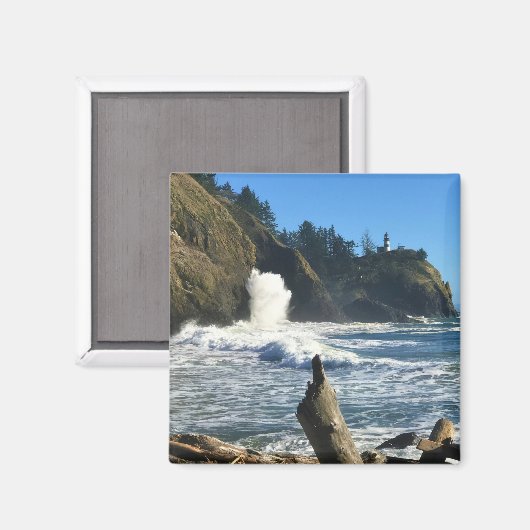 Cape Enttäuschung Lighthouse, Washington Magnet (Vorderseite/Rückseite)