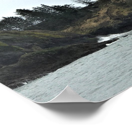 Cape Enttäuschung Lighthouse, Washington Poster (Ecke)