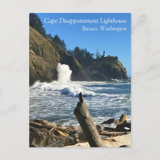 Cape Enttäuschung Lighthouse, Washington Postkarte (Vorderseite)
