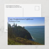 Cape Enttäuschung Lighthouse, Washington Postkarte (Vorne/Hinten)