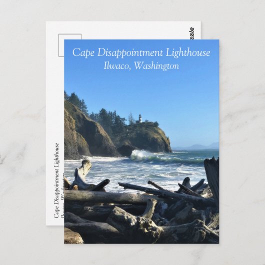 Cape Enttäuschung Lighthouse, Washington Postkarte (Vorne/Hinten)