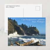 Cape Enttäuschung Lighthouse, Washington Postkarte (Vorne/Hinten)