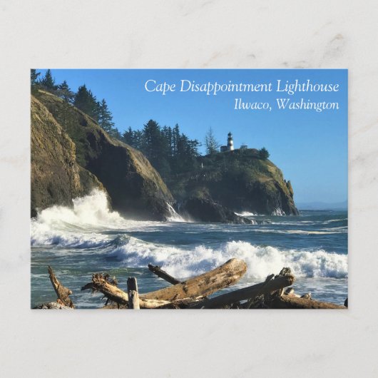 Cape Enttäuschung Lighthouse, Washington Postkarte (Vorderseite)