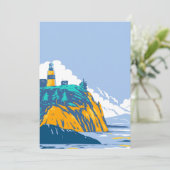 Cape Enttäuschung mit Lighthouse Dankeskarte (Stehend Vorderseite)