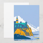 Cape Enttäuschung mit Lighthouse Dankeskarte (Vorne/Hinten)