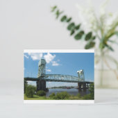 Cape Fear Memorial Bridge Postkarte (Stehend Vorderseite)