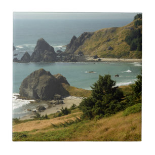 Cape Ferrelo, Vista, Ocean, Sea Stacks, Cove Fliese