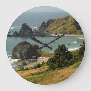 Cape Ferrelo, Vista, Ocean, Sea Stacks, Cove Große Wanduhr