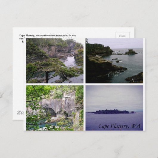 Cape Flattery horizontale Collage Postkarte (Vorne/Hinten)