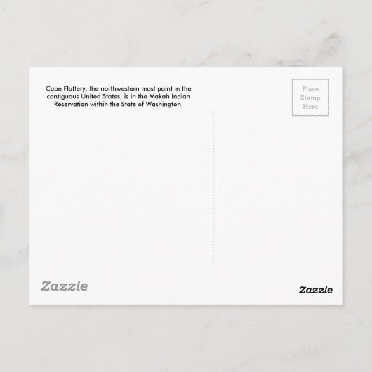 Cape Flattery horizontale Collage Postkarte (Rückseite)