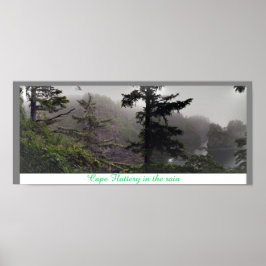 Cape Flattery im Regen Panorama-Poster Poster
