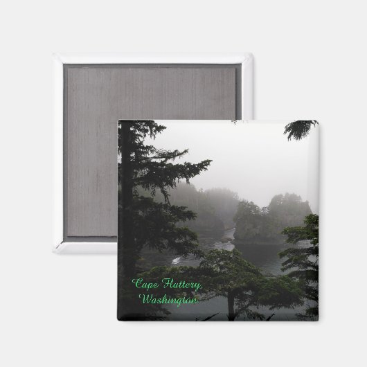 Cape Flattery im Regenmagneten Magnet (Vorderseite/Rückseite)