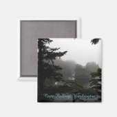 Cape Flattery im Regenmagneten Magnet (Vorderseite/Rückseite)