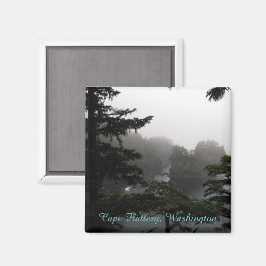 Cape Flattery im Regenmagneten Magnet (Vorderseite/Rückseite)
