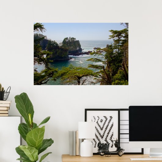 Cape Flattery Inlet, Washington Print Poster (Heimbüro)